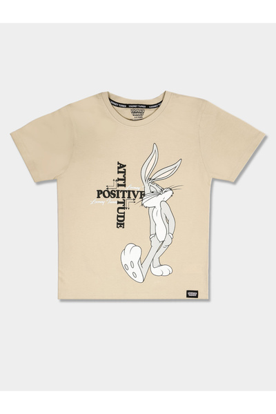 Looney Tunes By Styli Graphic Print Round Neck Fashion T-shirt