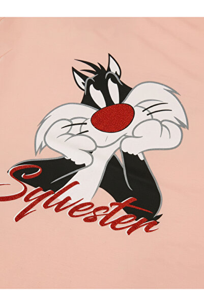 Looney Tunes By Styli Graphic Print Round Neck Fashion T-shirt