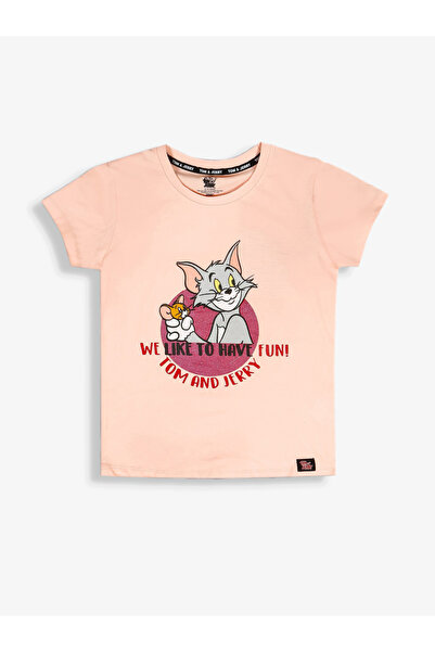 Tom and Jerry By Styli Graphic Print Round Neck Fashion T-shirt