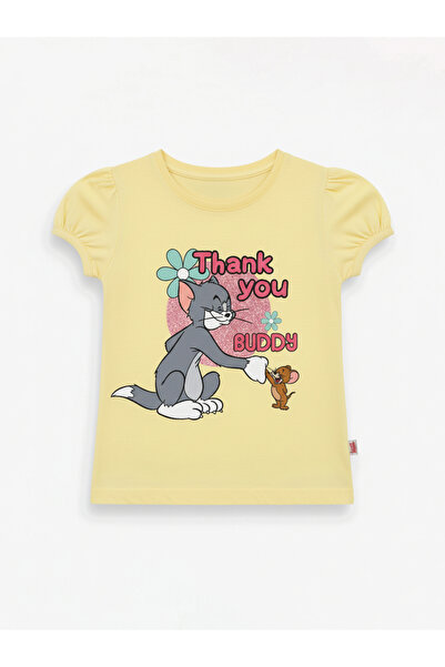 Tom and Jerry By Styli Graphic Print Round Neck Fashion T-shirt