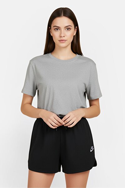 Nike Women Plus Size Embroidered Outdoor Shorts, Black