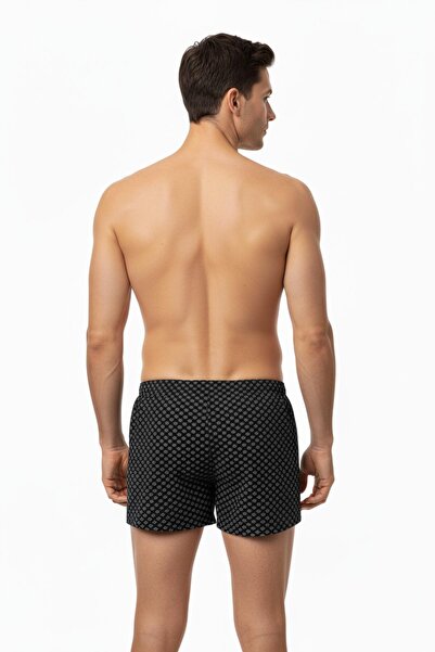 İki Yıldız Men's Combed Cotton Printed Patterned Boxer Bgl-St05010