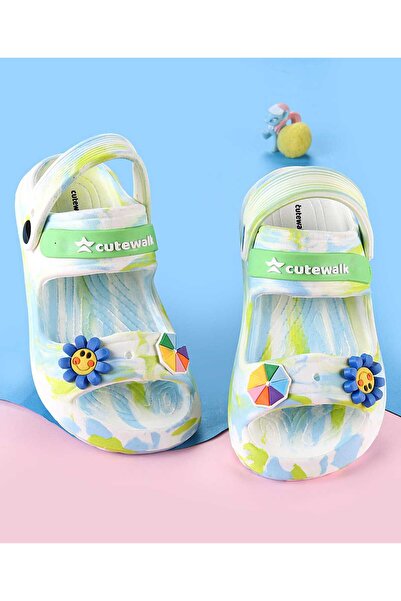 Cute Walk by Babyhug قباقيب بشريط خلفي مع زخارف عباد الشمس والمظلة - متعدد ال...