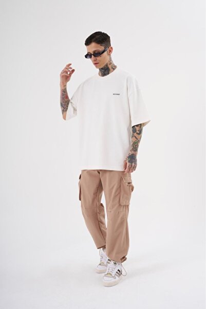 Machinist Men's Basic Cotton Oversized T-Shirt Optical White