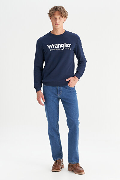 WRANGLER Texas Pamuklu Straight Fit Cepli Esnek Jean Kot Denim Pantolon
