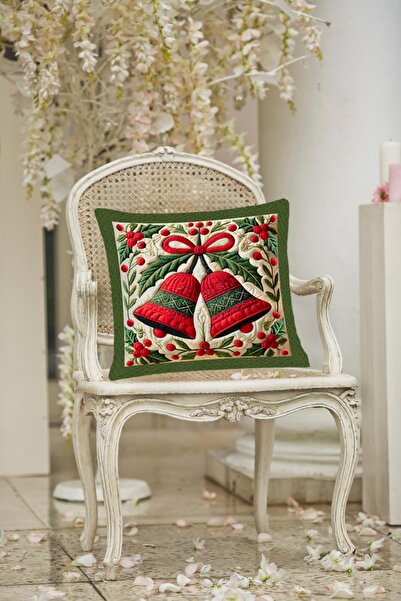 MİNOZA Husă decorativă pentru pernă, imprimată digital, cu motiv de clopoțel ...