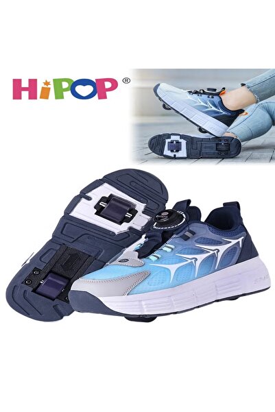 HIPOP Unisex Kids Roller Skates Shoes with High Quality,Fashional Girls Boys Roller Shoes,Detachable Doubl