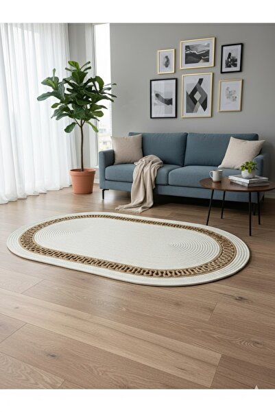 GNG Home Tekstil Jute Wicker Washable Living Room Kitchen Balcony and Garden Royal Series Jute Rug Jute Carpet