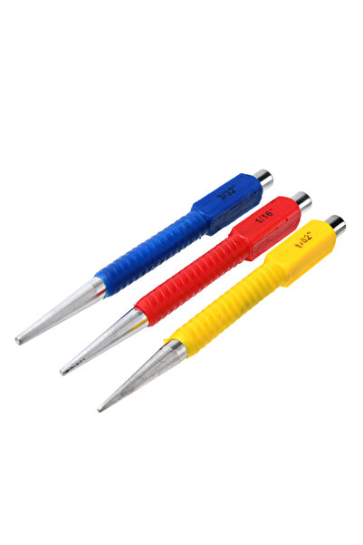 Lawazim Nail Punch Set 3pcs - Precision Nail Setter Tools for Woodworking & DIY