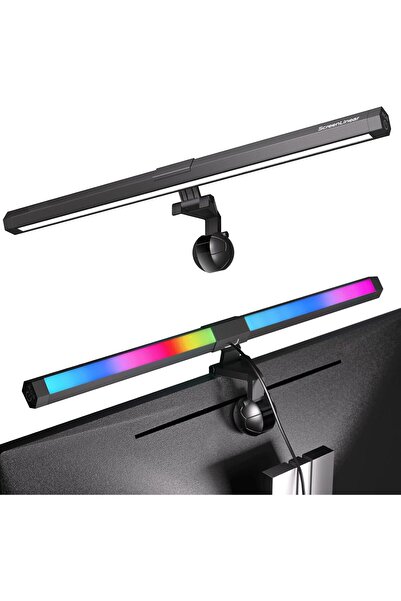 Gaming Gambler Computer Monitor Light Bar, RGB Screen Lamp, 40cm, Touch Dimmer & Color Temperature