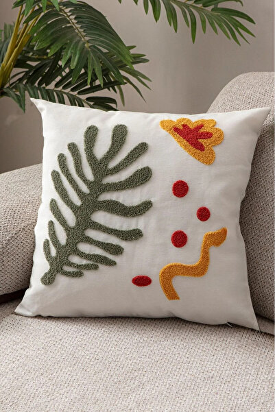 Mai Perla Single Punch (Punch) Embroidered Decorative Design Pillow Case Süzene Embroidered High Quality Punch