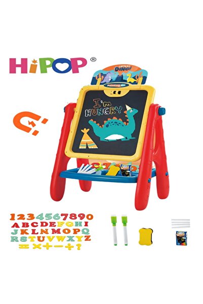 HIPOP Carton Kids Art Easel,Available on Both Sides,Clean and Dust-Free,Stand...