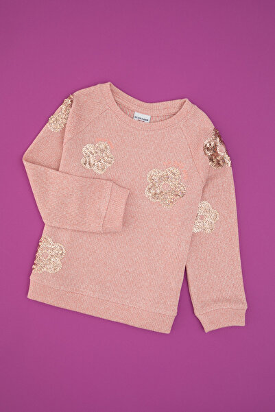 U.S. Polo Assn. Girl's Light Pink Sweatshirt 50314265-Vr078