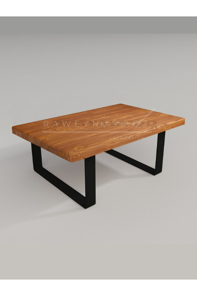 raweyn CEDRUS DOĞAL AHŞAP ORTA SEHPA 45x45