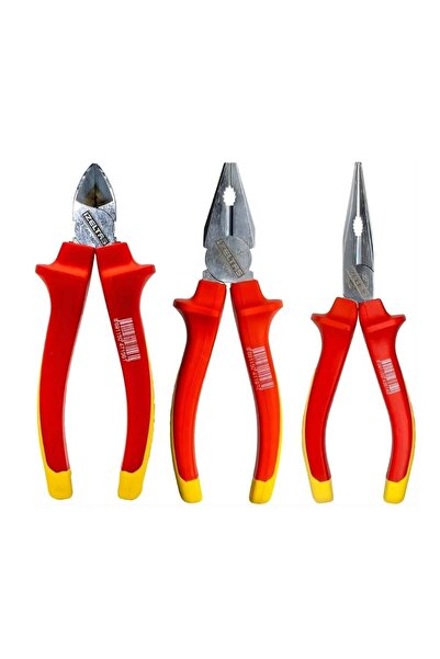 İzeltaş IZELTAS İzoleli Elektrikçi Pense Seti 1000V 3 Parça