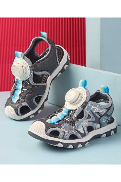 Cute Walk by Babyhug Slip On Sandals - Grey