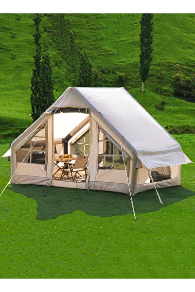 FLYROAD Air Cotton Tent for Trips, Inflatable Tent, Kaki, Size 300*220*190 Cm