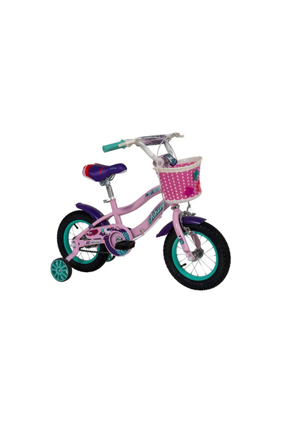 Mogoo دراجة أثينا للأطفال مقاس ١٢ بوصة، لون وردي فاتح (من ٣ إلى ٤ سنوات)