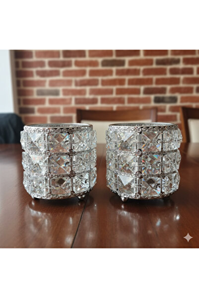 sfs elektrik MUMLUK ŞAMDANLIK SALON ŞIK MASA ÜSTÜ 2 ADET