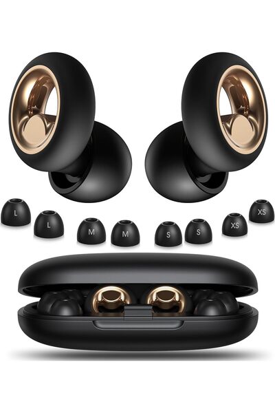 genernic Ear Plugs for Sleeping Noise Cancelling, 45dB Soft Reusable Silicone Ear Plugs (Black)