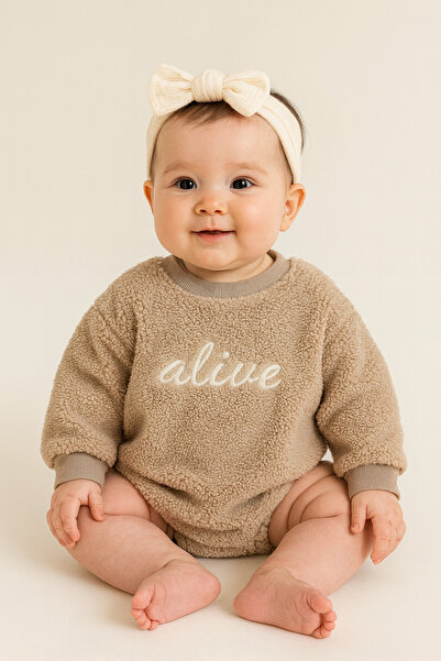 MINI BEIGE سويت شيرت رقيق