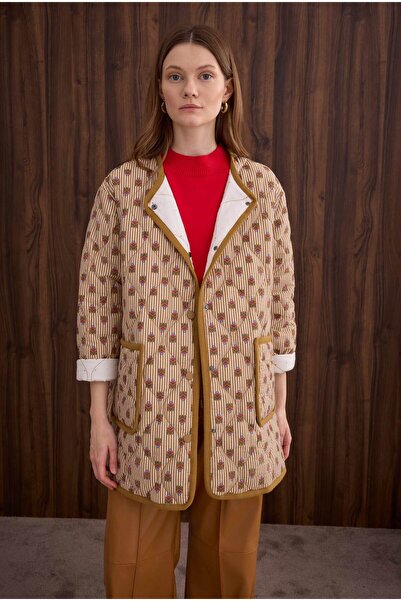 HEQA Patterned Quilted Jacket Raya Pattern