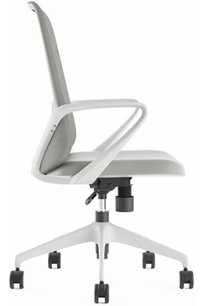 prowork Joey Ergonomic Office Chair, Mesh Back, Adjustable Height, Molded Foam Seat (Grey)