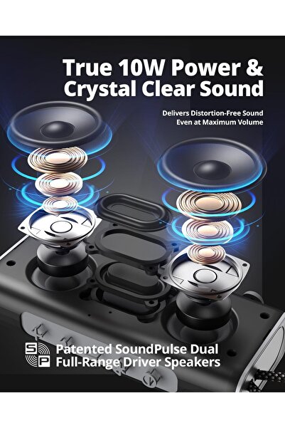 Tronsmart Trip Portable Bluetooth Speaker (Bluetooth 5.3, IPX7, 20H) - Red