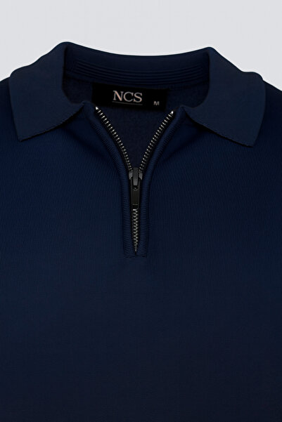 NCS Men's Knitwear Polo Neck Cobalt 3773