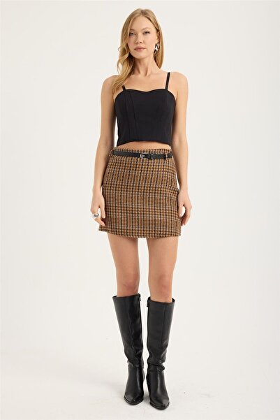 HomeStore Mini Kazayağı Desenli Etek