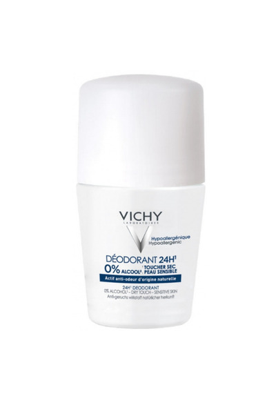 TOPONEE Vichy Roll-On Deodorant for Sensitive Skin, Fragrance-Free, 50ml