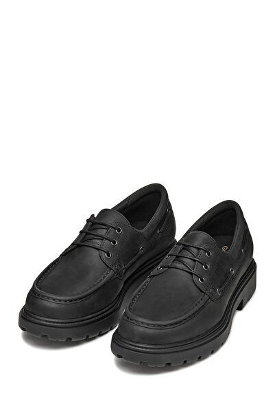 Geox Men's Black U Spherica Ec7 B - Pull up Lea Lace-Up Suede Leather Casual Shoes U56Frb000Ffc9999