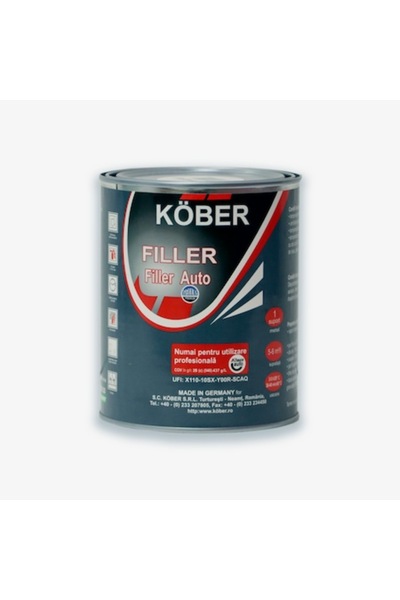 Kober Chit gri 1L - 2K cu întăritor - Set