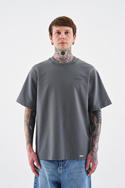 Machinist Men's Relaxed Basic Cotton T-Shirt Smoke