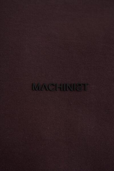 Machinist Ανδρικό μπλουζάκι από βαμβακερό ύφασμα σε καφέ χρώμα