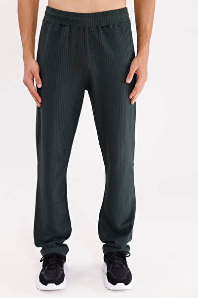 Rowinger بنطال رياضي مريح ذو سطح ذو ملمس خلية النحل مع حزام قابل للتعديل وجيب...