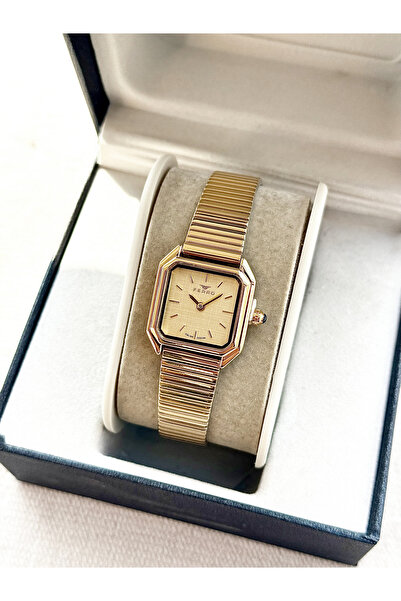 FERRO Yellow Steel Cord Women's Wristwatch Fm88210C-B4 2 Years Warranty 3 Atm Water Resistant Gift Wrapped