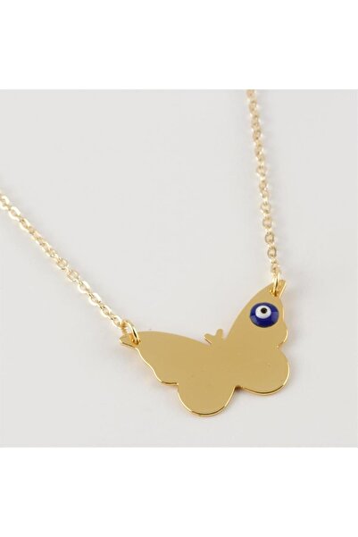 ZERO LAND قلادة على شكل فراشة (162337) - أصفر