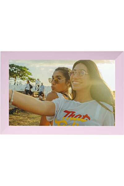 Generic Pixie Smart Digital Photo Frame, 10.1" Touchscreen, WiFi, Full HD, Pink