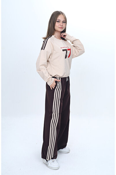 Pantulux Girl's Oversized 100% Cotton Tracksuit Set-Eşt-3035-372