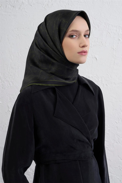 Armine Eșarfă din mătase twill cu model clasic -2025/2026 -9408D 50