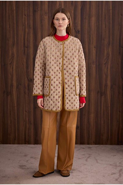 HEQA Patterned Quilted Jacket Raya Pattern