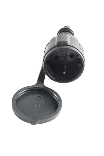 Home Mains extension cable 10 m, 3x1.5 mm2, rubberised, grey