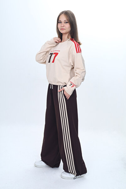 Pantulux Girl's Oversized 100% Cotton Tracksuit Set-Eşt-3035-372