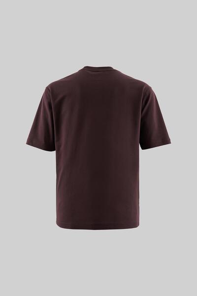 Machinist Ανδρικό μπλουζάκι από βαμβακερό ύφασμα σε καφέ χρώμα