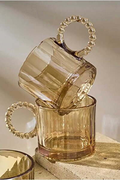 Home Ringo Line 4-Pack 200ml Bead Handle Mug