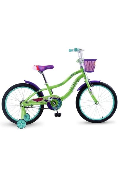 Mogoo دراجة أثينا للأطفال مقاس ٢٠ بوصة، لون أخضر، لعبة/دراجة خارجية (من عمر ٦ سنوات فما فوق)