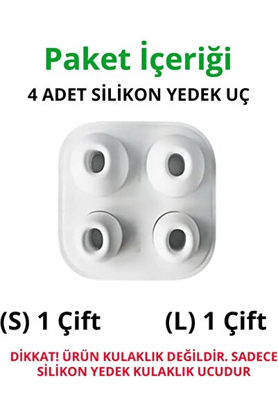 izelaks Replacement Silicone Ear Tips (S/L) Compatible with Apple AirPods Pro/Pro 2, Set of 2
