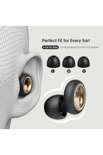genernic Ear Plugs for Sleeping Noise Cancelling, 45dB Soft Reusable Silicone Ear Plugs (Black)