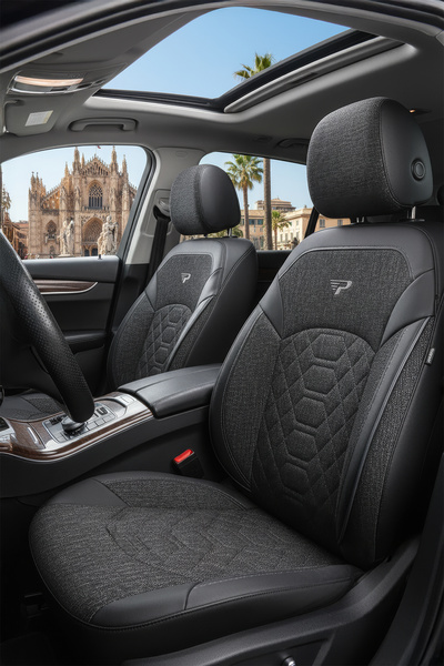 Panda Kılıf Panda Bremen Series Linen Fabric Car Seat Cover - Full Set